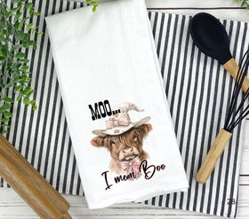 Moo... I mean Boo DTF towel Transfer