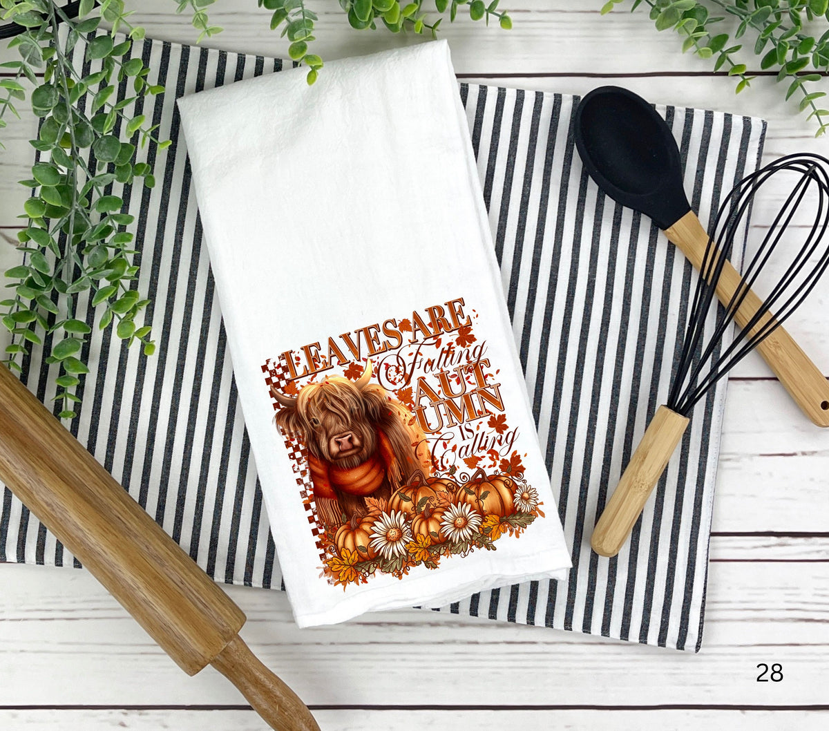 Highland fall DTF towel Transfer