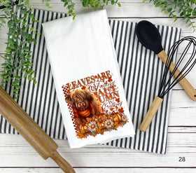 Highland fall DTF towel Transfer