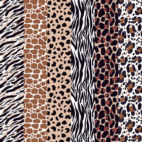 In The Jungle (6) Adhesive Vinyl Pack