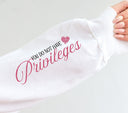 Speaking to me is a privilege DTF Transfers 2pc set