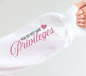 Speaking to me is a privilege DTF Transfers 2pc set
