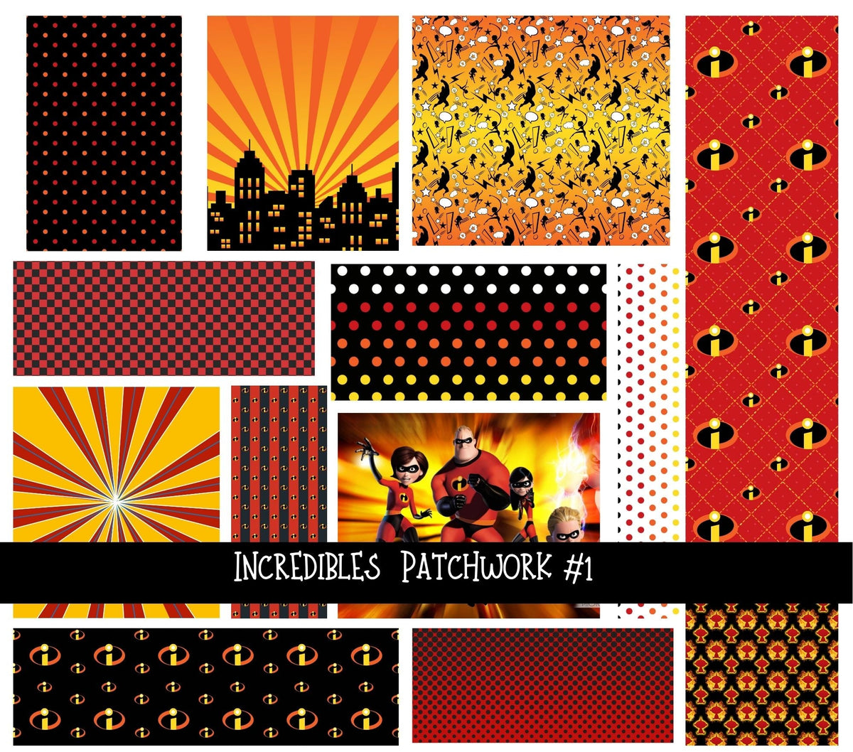 Incredibles Doodle Patchwork Set (2 variations)