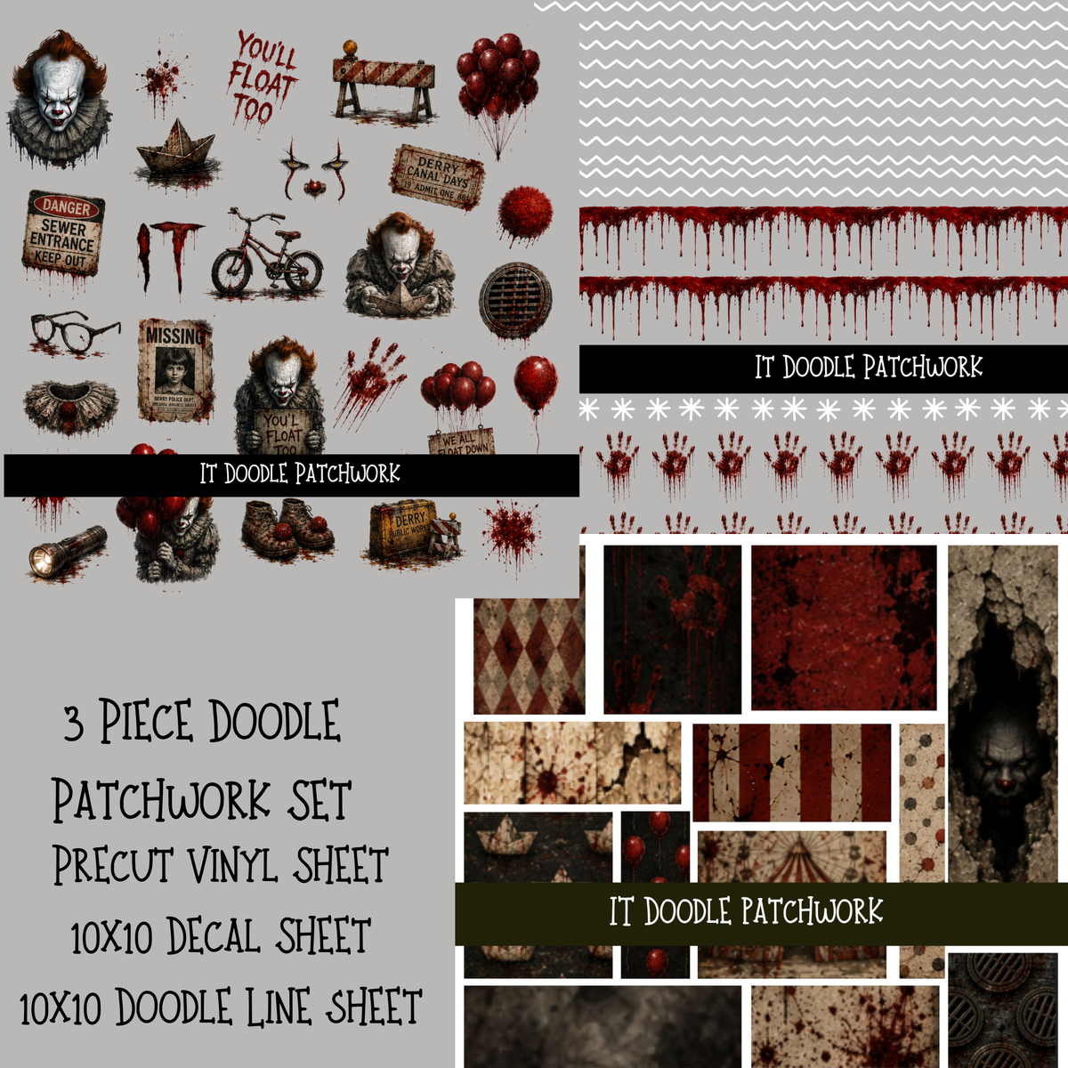 IT Doodle Patchwork Set