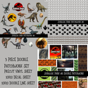 Jurassic Doodle Patchwork Set (2 variations)