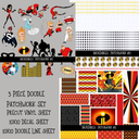 Incredibles Doodle Patchwork Set (2 variations)