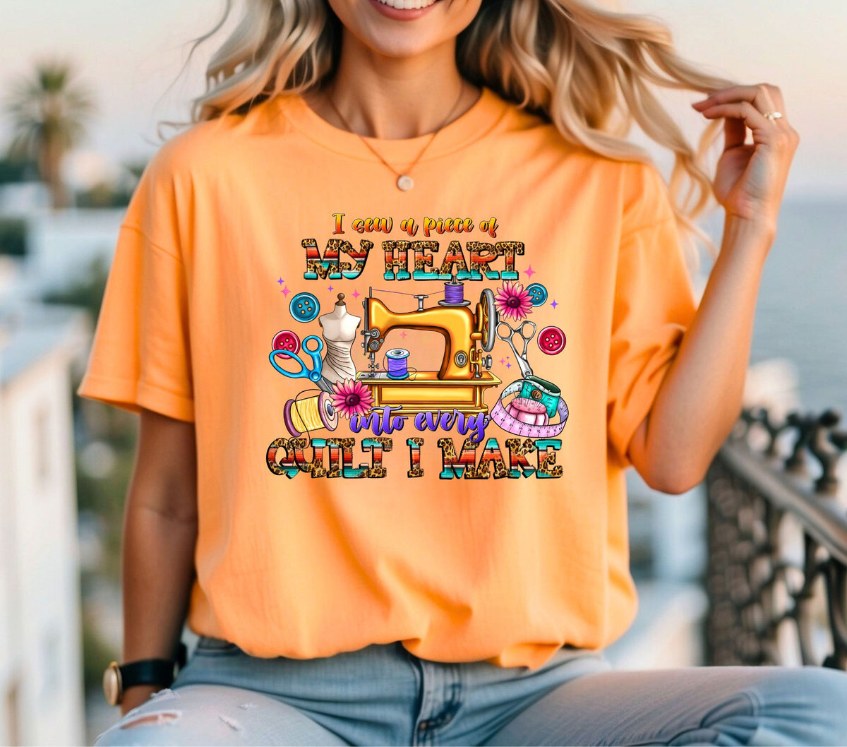 I sew a piece of my heart DTF Transfers