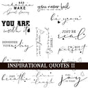 Inspirational Quotes 11 UV DTF Decal Sheets