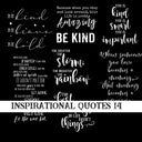 Inspirational Quotes 14 UV DTF Decal Sheets