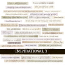Inspirational Quotes 7 UV DTF Decal Sheets