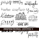 Inspirational Quotes 9 UV DTF Decal Sheets