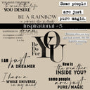 Inspirational Quotes #5 UV DTF Decal Sheet