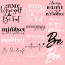 Inspirational Quotes UV DTF Decal Sheets 4 Sheet designs to choose from