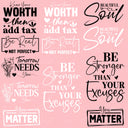 Inspirational Quotes UV DTF Decal Sheets 4 Sheet designs to choose from