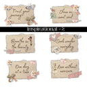 Inspirational Quotes #2 UV DTF Decal Sheet