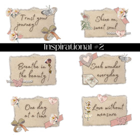 Inspirational Quotes #2 UV DTF Decal Sheet