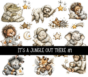 It's a jungle out there UV DTF Decal sheets 3 designs available