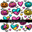 Jack and Sally Torn Pages UV DTF Decal sheets 6 designs available