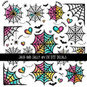 Jack and Sally Torn Pages UV DTF Decal sheets 6 designs available