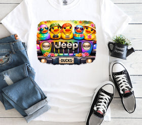 Jeep Ducks DTF Transfers