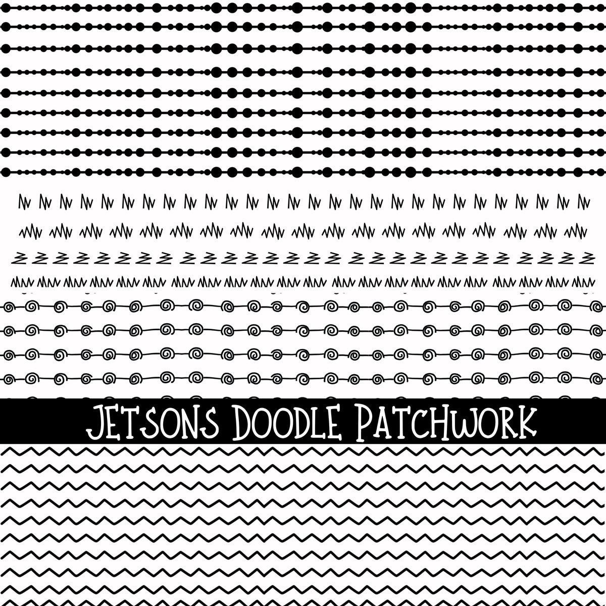 Jetsons Doodle Patchwork Set