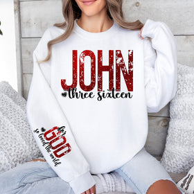 John 3:16 DTF Transfers- 2 piece set