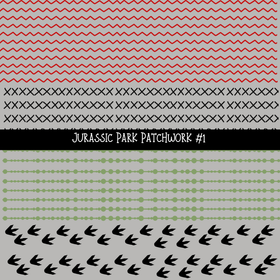 Jurassic Doodle Patchwork Set (2 variations)