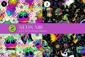 Neon NIB 12x12 Vinyl sheets