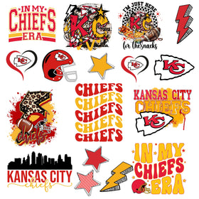 KC Chiefs UV DTF Decal sheet