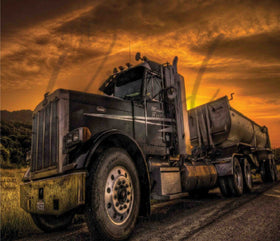 Keep on Truckin' 20 or 30 oz Skinny Adhesive Vinyl Wrap