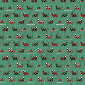 Kerns Happy Holiday Weenies 12 x 12 Adhesive Vinyl
