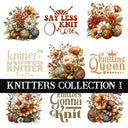 Knitters Collection UV DTF Decal Sheets 9 Design sheets