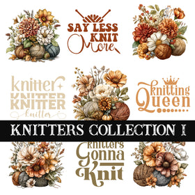 Knitters Collection UV DTF Decal Sheets 9 Design sheets