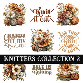 Knitters Collection UV DTF Decal Sheets 9 Design sheets