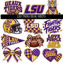 LSU Tigers UV DTF Decal sheet