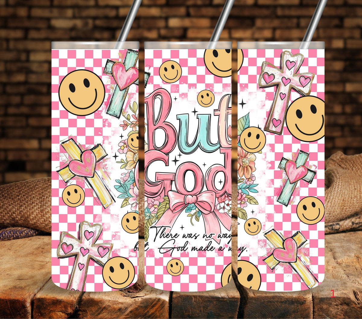 But God Vinyl tumbler wraps
