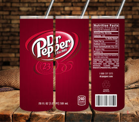 Pepper Vinyl tumbler wraps