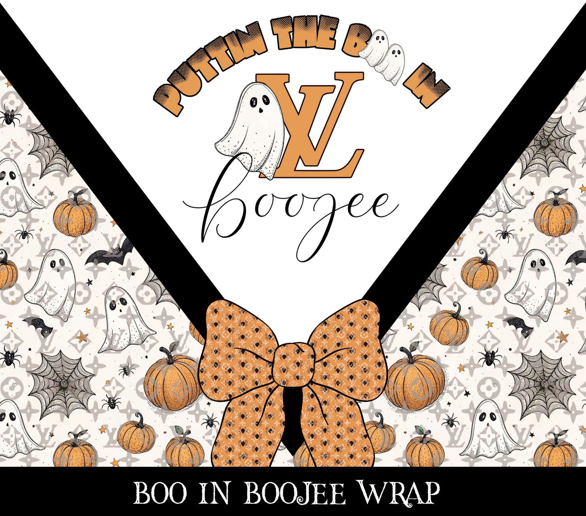 Boo in Boojee Vinyl tumbler wraps