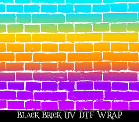 White Brick UV DTF tumbler wraps