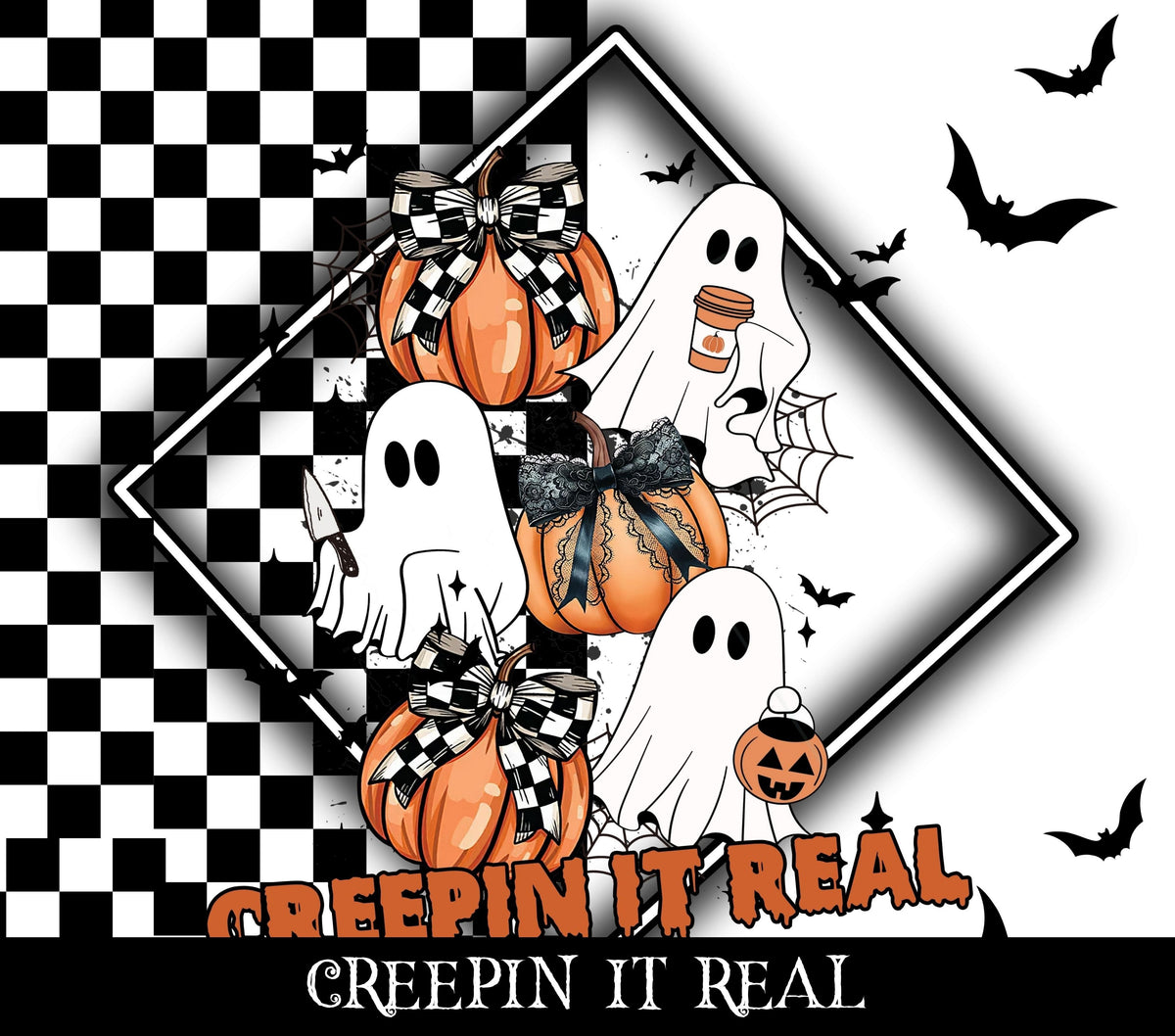 Creepin it real Vinyl tumbler wraps