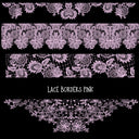 Lace Borders UV DTF Decal sheets