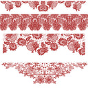 Lace Borders UV DTF Decal sheets