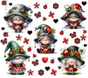 Ladybug Gnomes UV DTF Decal sheets- 2 designs available