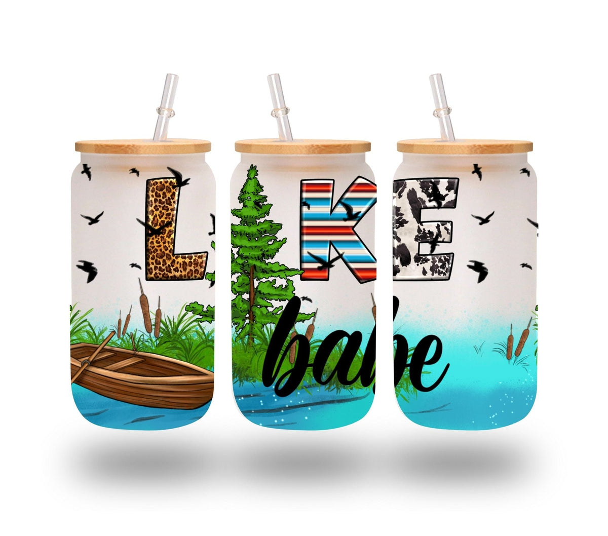 Lake Babe 16oz UV DTF Libbey wrap