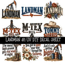 Landman UV DTF Decal sheets 14 Designs available