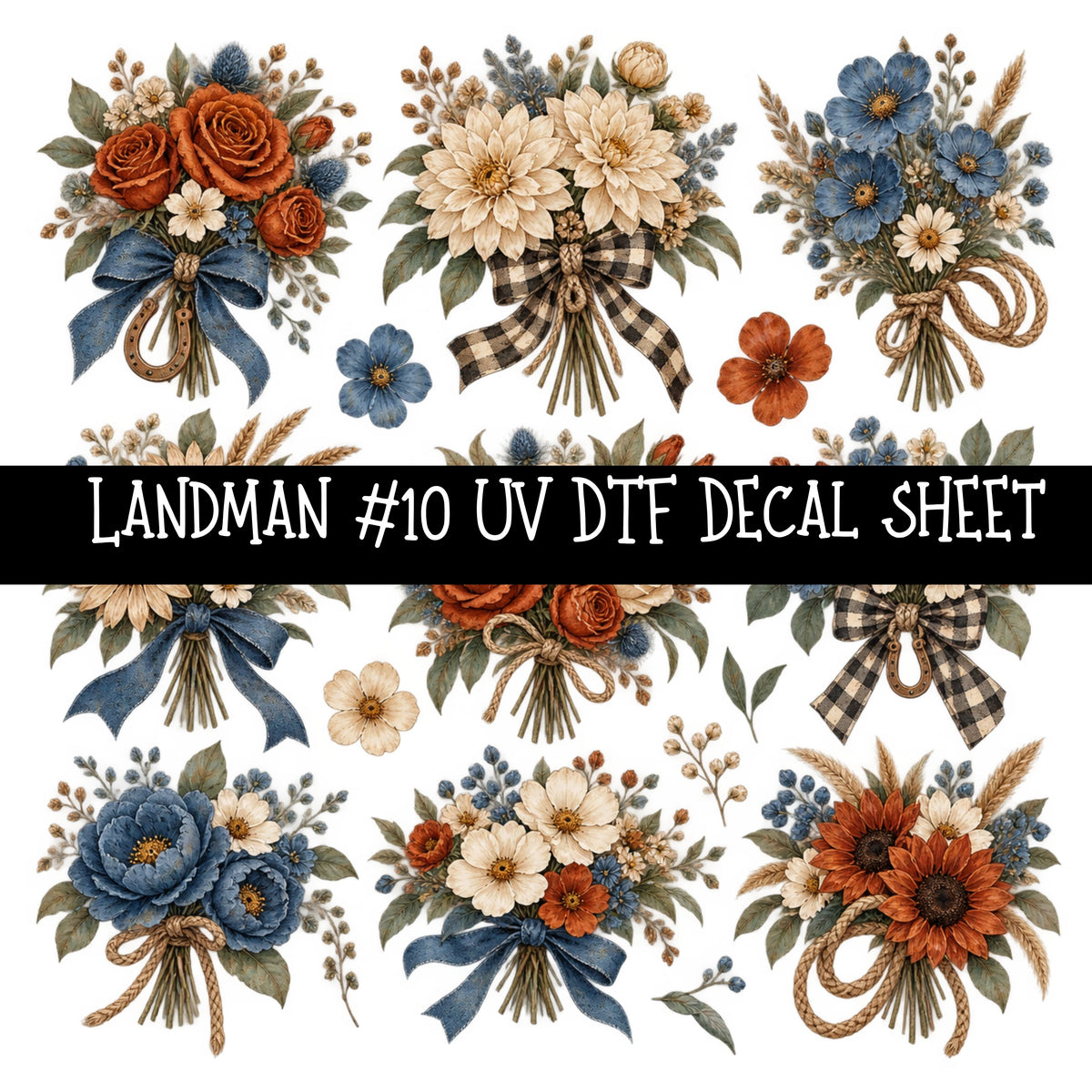 Landman UV DTF Decal sheets 14 Designs available