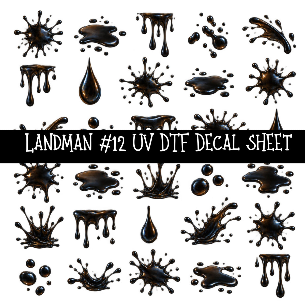 Landman UV DTF Decal sheets 14 Designs available