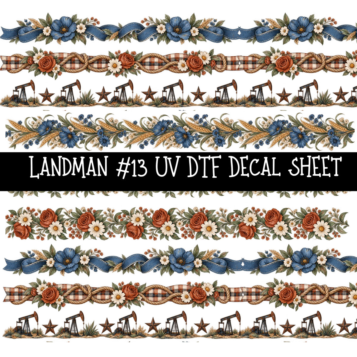 Landman UV DTF Decal sheets 14 Designs available
