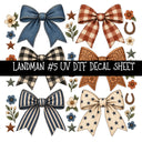 Landman UV DTF Decal sheets 14 Designs available