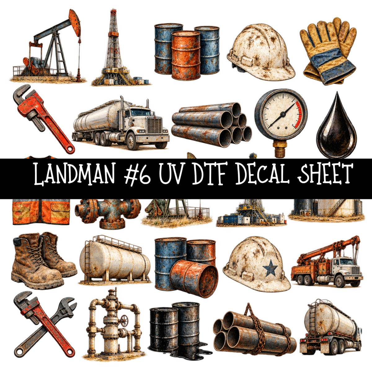 Landman UV DTF Decal sheets 14 Designs available